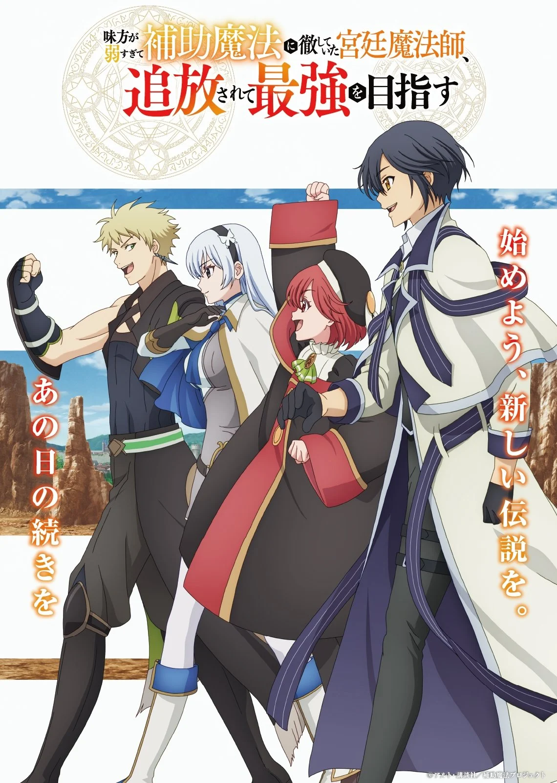 Pháp Sư Triều Đình Bị Trục Xuất Quyết Chí Trở Thành Mạnh Nhất (Mikata ga Yowasugite Hojo Mahou ni Tesshiteita Kyuutei Mahoushi, Tsuihou sarete Saikyou wo Mezashimasu)